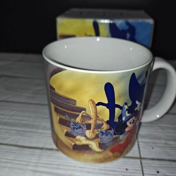 Walt Disney Mickey Mouse Fantasia Sorcerer's Apprentice Coffee Mug Cup 12oz - Picture 3 of 11